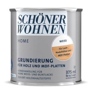 Schöner Wohnen Farbe Grundierung Home weiß für Holz- und MDF-Platten 375 ml Schöner Wohnen Farbe Grundierung Home weiß für Holz- und MDF-Platten 375 ml