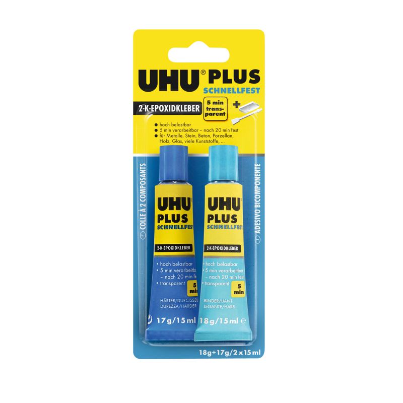 UHU Zwei-Komponenten-Klebstoff plus schnellfest 35 g