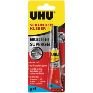 UHU Sekundenkleber „blitzschnell gel“, 10 g UHU Sekundenkleber „blitzschnell gel“, 10 g