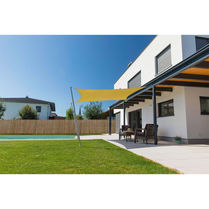 Viereck-Segel Cannes 5 x 5 m gelb
