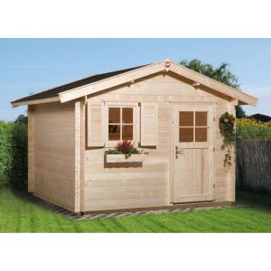 Weka Gartenhaus Premium 28 mm Flügeltür 380 x 330 x 262 cm Weka Gartenhaus Premium 28 mm Flügeltür 380 x 330 x 262 cm