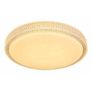 Flector LED-Deckenleuchte Clarice mit Kristallrand Flector LED-Deckenleuchte Clarice mit Kristallrand