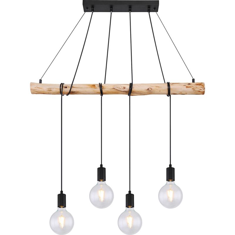 Flector Pendelleuchte Fleetwood mit Naturholz