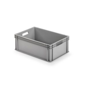 Aufbewahrungsbox geschlossen 60 x 40 x 22 cm grau Aufbewahrungsbox geschlossen 60 x 40 x 22 cm grau