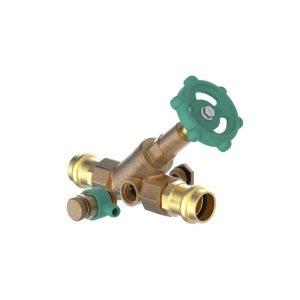 Kirchhoff Schraegsitzventil 22 mm mit Entleerung V-Press
