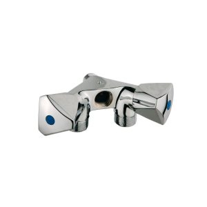 Kirchhoff GA-Wandventil doppelt 1/2"AG x 3/4" AG x 1/2"IG mit Rueckflussverhinderer Kirchhoff GA-Wandventil doppelt 1/2"AG x 3/4" AG x 1/2"IG mit Rueckflussverhinderer