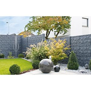Betonzaun Casa-Borsika 200 x 38,5 x 3,5 cm Betonzaun Casa-Borsika 200 x 38,5 x 3,5 cm
