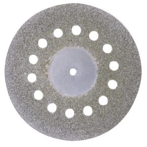 Proxxon Micromot Diamantierte Trennscheibe mit Kühllöchern Durchmesser 38 mm und 1 Träger