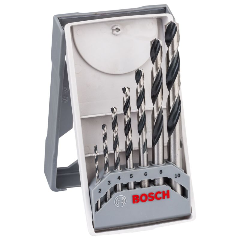 Bosch Professional HSS-Spiralbohrer-Set PointTeQ 7- teilig Mini-X-Line 2–8 mm