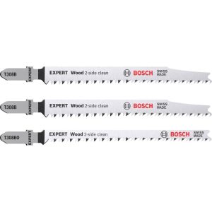Bosch Professional  Expert Wood 2-side clean Stichsägeblatt-Set 3- teilig T308B/BO