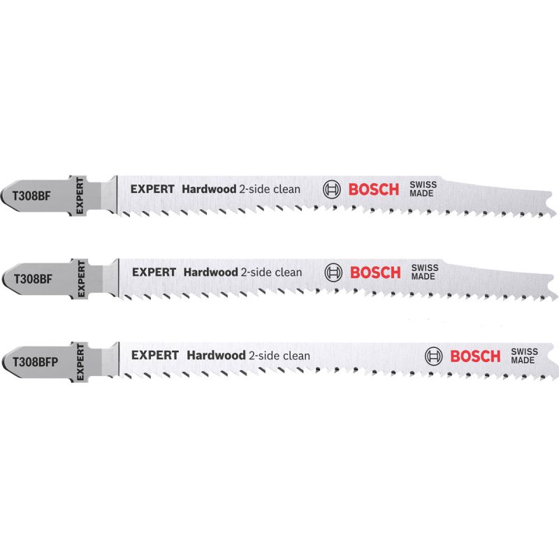 Bosch Professional  Expert Hardwood 2-side clean Stichsägeblatt-Set 2- teilig T308BF/BFP