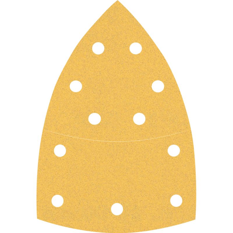 Bosch Professional Expert C470 Schleifpapier mit 11 Löchern für Multischleifer 102 x 62 mm 93 mm G 120 10- teilig