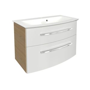 Fackelmann Waschtisch-Set B.Style 832 x 543 x 478 mm Sandeiche/Weiß Fackelmann Waschtisch-Set B.Style 832 x 543 x 478 mm Sandeiche/Weiß