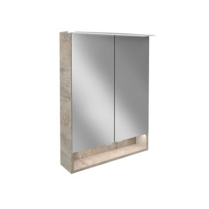Fackelmann Spiegelschrank B.Style 600 x 812 x 153 mm Nature Oak LED Fackelmann Spiegelschrank B.Style 600 x 812 x 153 mm Nature Oak LED