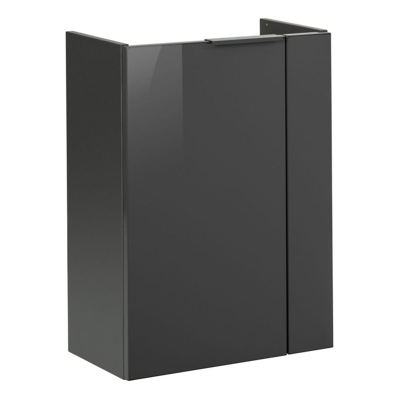 Fackelmann Gäste-WC Waschtischunterschrank links SBC 440 x 600 x 243 mm anthrazit