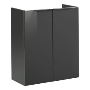 Fackelmann Gäste-WC Waschtischunterschrank SBC 520 x 600 x 243 mm anthrazit Fackelmann Gäste-WC Waschtischunterschrank SBC 520 x 600 x 243 mm anthrazit