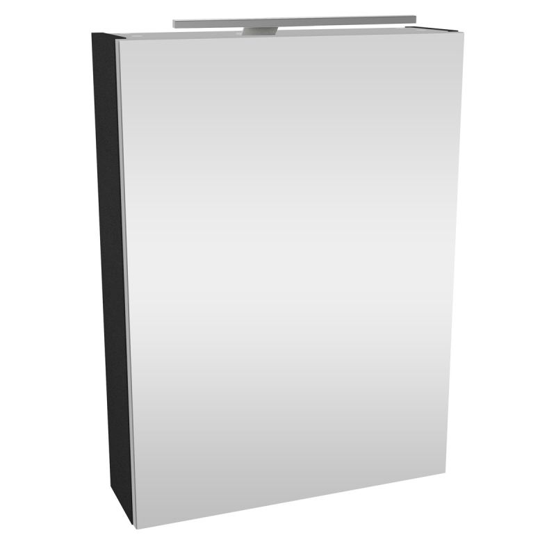 Fackelmann Gäste-WC Spiegelschrank links SBC 500 x 680 x 153 mm anthrazit
