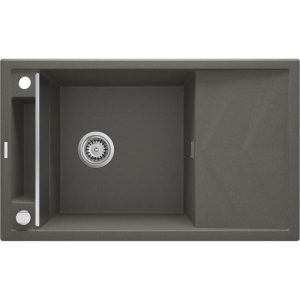deante  1 Becken Granitspüle MAGNETIC mit Abtropffläch anthrazit metallic