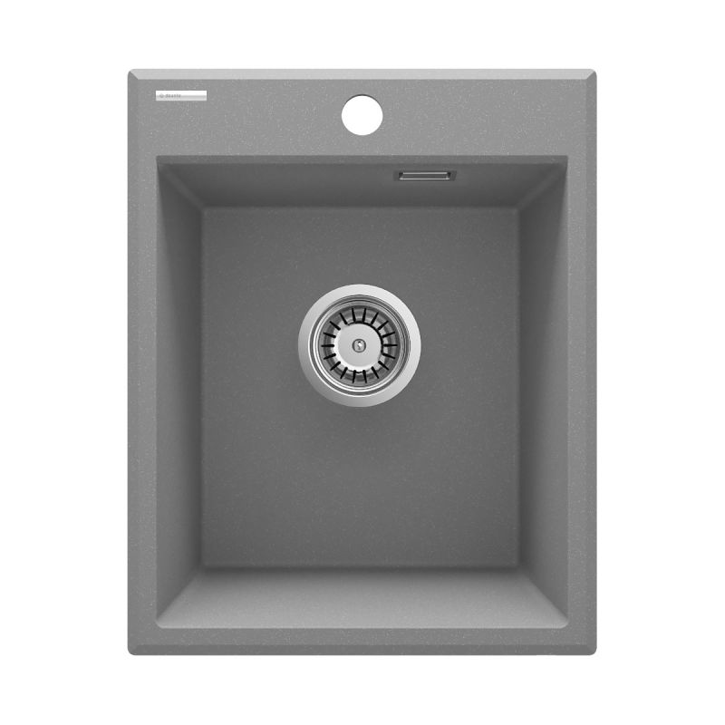 deante 1 Becken Granitspüle ERIDAN ohne Abtropffläche grau metallic