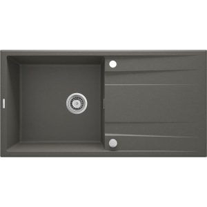 deante 1 Becken Granitspüle ERIDAN mit Abtropffläch anthrazit metallic deante 1 Becken Granitspüle ERIDAN mit Abtropffläch anthrazit metallic