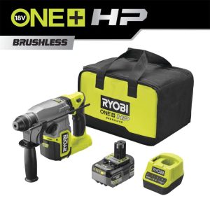 Ryobi Akku-SDS-Bohrhammer RSDS18X-1C40S mit Akku und Ladegerät Ryobi Akku-SDS-Bohrhammer RSDS18X-1C40S mit Akku und Ladegerät