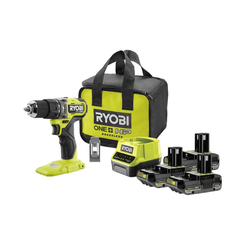 Ryobi Akku-Schlagbohrschrauber RPD18C-320S 18 Volt mit 3 Akkus und Ladegerät