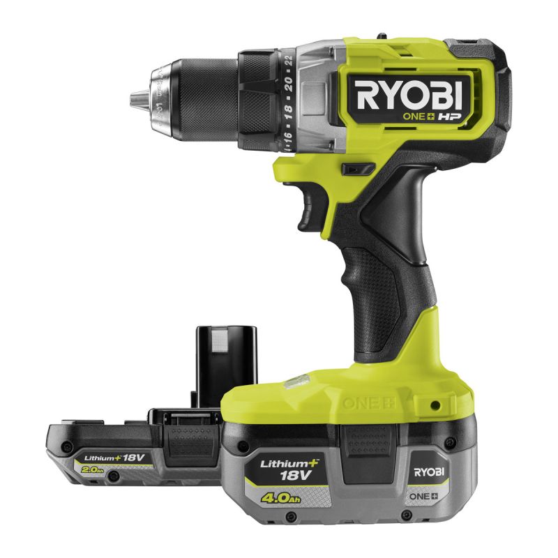 Ryobi  18V Akku-Bohrschrauber-Set RDD18X-242S 95 Nm inkl 2 Akkus u Ladegerät