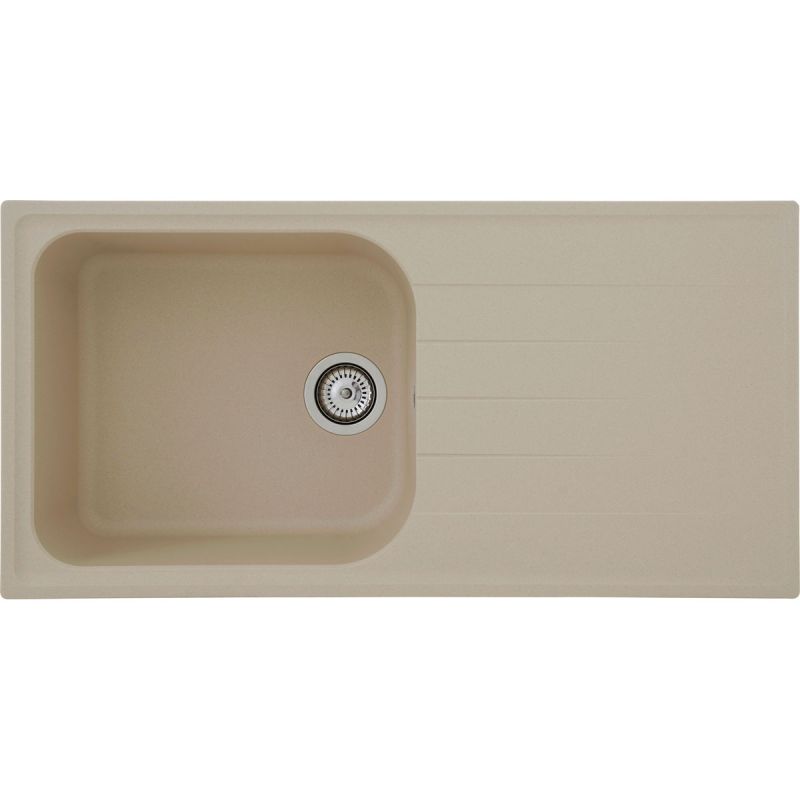 Respekta Spüle beige 100 cm Massivgranit