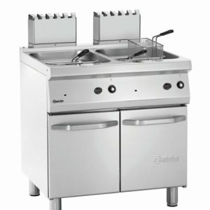 Bartscher Gas-Standfritteuse, 2x 23 Liter, 30kW, 800x700x850mm