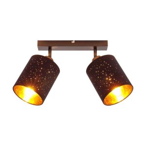 Flector Spotserie Kassandra schwarz-gold 2 flg. Flector Spotserie Kassandra schwarz-gold 2 flg.