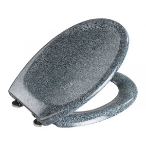Wenko Premium WC-Sitz Ottana Granit antibakteriell mit Absenkautomatik Wenko Premium WC-Sitz Ottana Granit antibakteriell mit Absenkautomatik