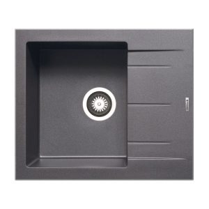 Pyramis Einbauspuele ALAZIA 59 x 50 cm 1B 1D Granit Iron Grey Pyramis Einbauspuele ALAZIA 59 x 50 cm 1B 1D Granit Iron Grey