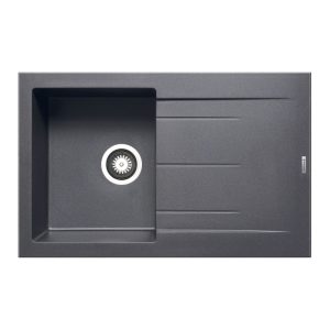 Pyramis Einbauspuele ALAZIA 79 x 50 cm 1B 1D Granit Iron Grey Pyramis Einbauspuele ALAZIA 79 x 50 cm 1B 1D Granit Iron Grey