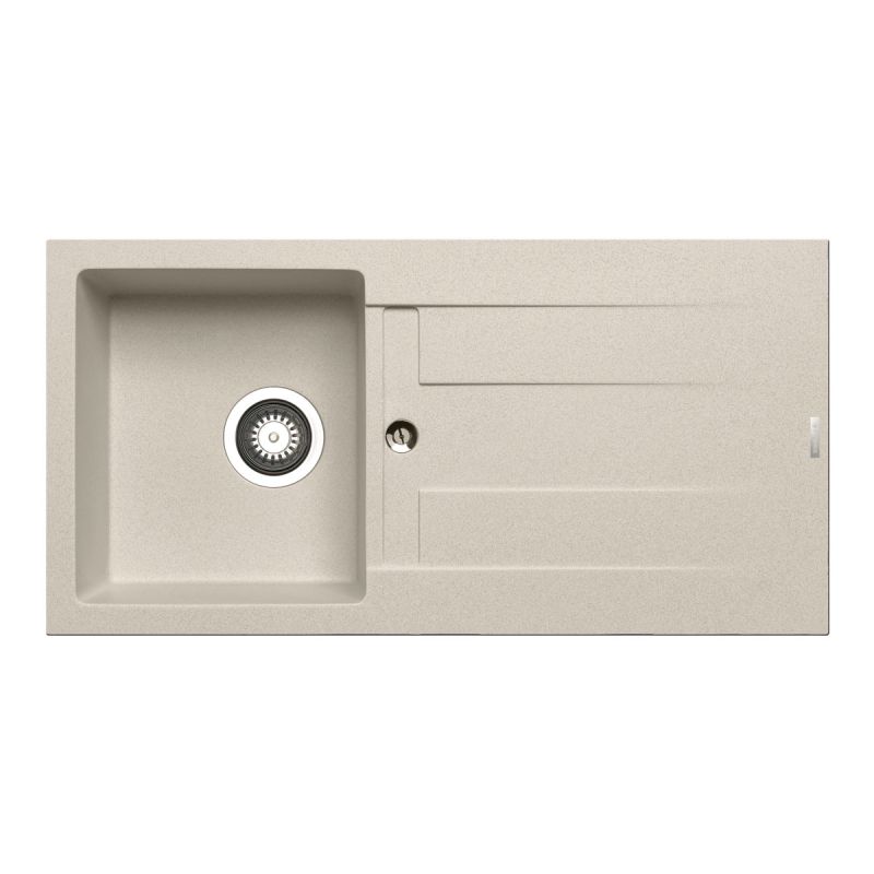 Pyramis Einbauspuele ATHLOS 86 x 43,5 cm 1B 1D Granit Beige