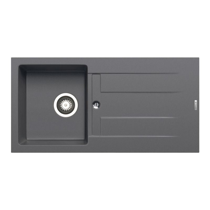 Pyramis Einbauspuele ATHLOS 86 x 43,5 cm 1B 1D Iron Grey