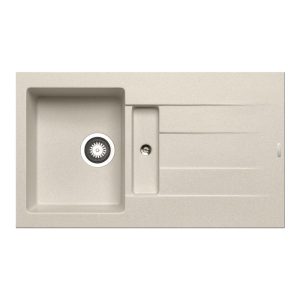 Pyramis Einbauspuele ATHLOS 86 x 50 cm 1 1/4B 1D Granit beige Pyramis Einbauspuele ATHLOS 86 x 50 cm 1 1/4B 1D Granit beige