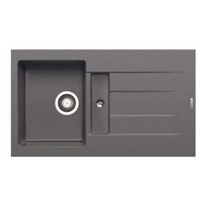 Pyramis Einbauspuele ATHLOS 86 x 50 cm 1 1/4B 1D Granit grey Pyramis Einbauspuele ATHLOS 86 x 50 cm 1 1/4B 1D Granit grey