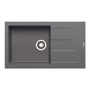 Pyramis Einbauspuele ATHLOS PLUS 86 x 50 cm 1B 1D Iron grey Pyramis Einbauspuele ATHLOS PLUS 86 x 50 cm 1B 1D Iron grey