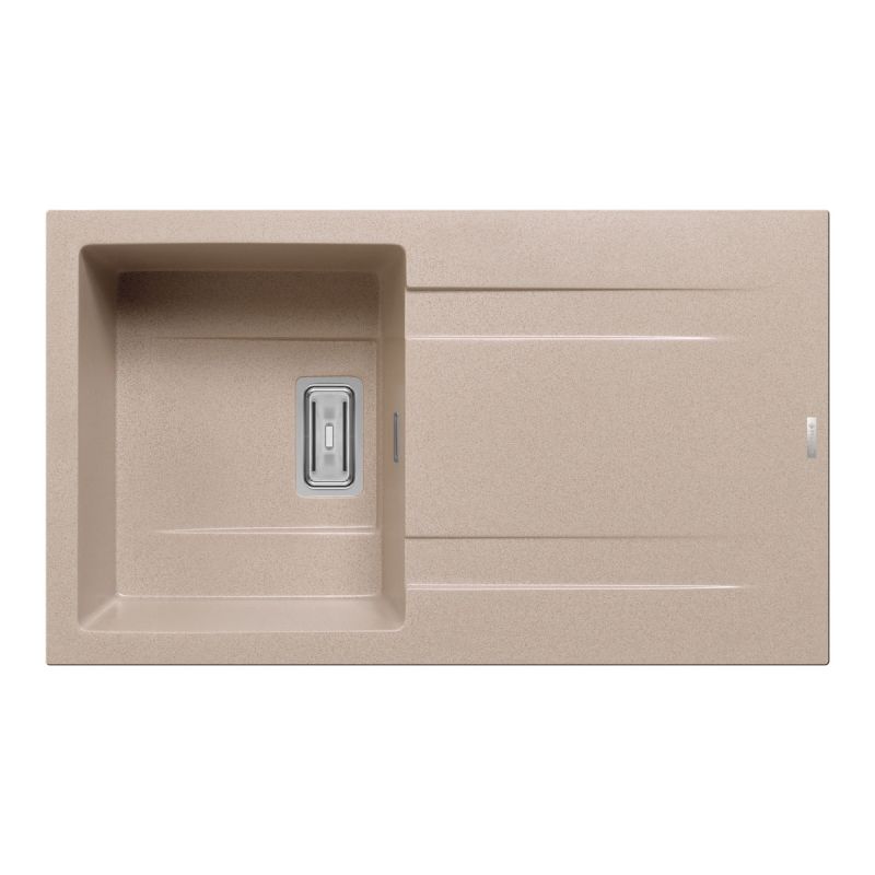 Pyramis Einbauspuele Kartesio 86 x 50 cm 1B 1D Granit Beige