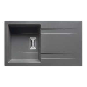 Pyramis Einbauspuele Kartesio 86 x 50 cm 1B 1D Granit Iron grey Pyramis Einbauspuele Kartesio 86 x 50 cm 1B 1D Granit Iron grey