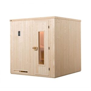 Weka  Elementsauna Halmstad Größe 1 Sparset 7,5 kW OS Massivholztuer