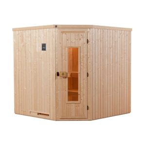 Weka  Elementsauna Varberg Größe 2 Sparset 7,5 kW OS Glastuer und Fenster