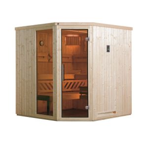 Weka  Elementsauna Varberg Größe 3 Sparset 7,5 kW Bio S Massivholztuer