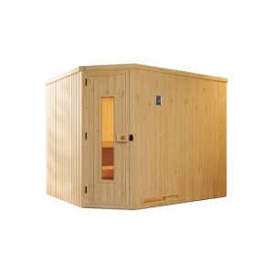 Weka  Elementsauna Varberg Größe 3 Sparset 7,5 kW OS Glastuer und Fenster