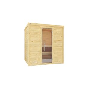 Weka  Premium Massivholz-Sauna Bergen Größe 2 Sparset 7,5 kW Bio S