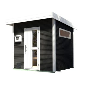 Weka  Design-Saunahaus Kuopio Sparset 9,0 kW OS inkl analoger Steuerung natur