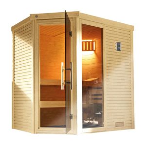Weka  Design-Saunahaus Kuopio Sparset 9,0 kW OS inkl analoger Steuerung