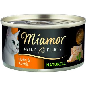 Miamor Dose Feine Filet Naturelle HuhnKürbis 80g Miamor Dose Feine Filet Naturelle HuhnKürbis 80g