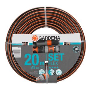 Gardena Gartenschlauch-Set Flex Comfort 1/2 Zoll 20m 4-teilig Gardena Gartenschlauch-Set Flex Comfort 1/2 Zoll 20m 4-teilig