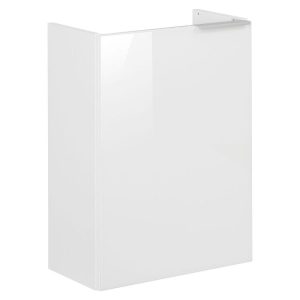 Fackelmann Gäste-WC Waschtischunterschrank links SBC 440 x 600 x 243 mm weiß/lackiertes Glas Weiß Fackelmann Gäste-WC Waschtischunterschrank links SBC 440 x 600 x 243 mm weiß/lackiertes Glas Weiß